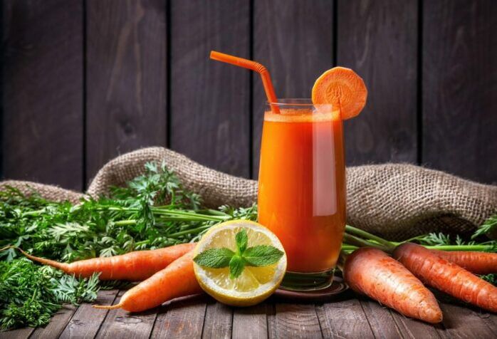 Carrot juice for owners of other blood groups