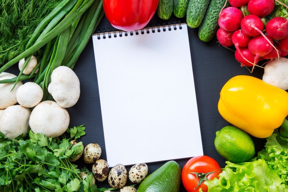 diary of vegetables and weight loss foods