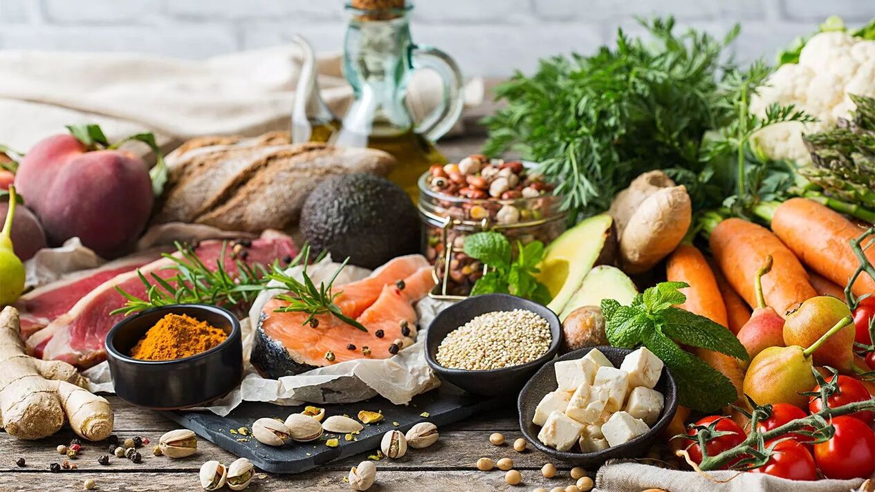 healthy food on the Mediterranean diet